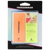Tweezerman Manicure and Pedicure Neon Hot File, Buff, Smooth and Shine Block