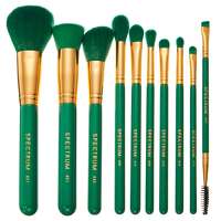 Image of Spectrum Malachite 10 Piece Malachite Green Makeup Brush Set