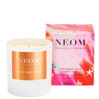 neom wellbeing london scent to de-stress christmas wish 1 wick candle 185g
