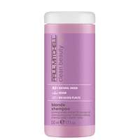 Click to view product details and reviews for Paul Mitchell Clean Beauty Blonde Shampoo 50ml.