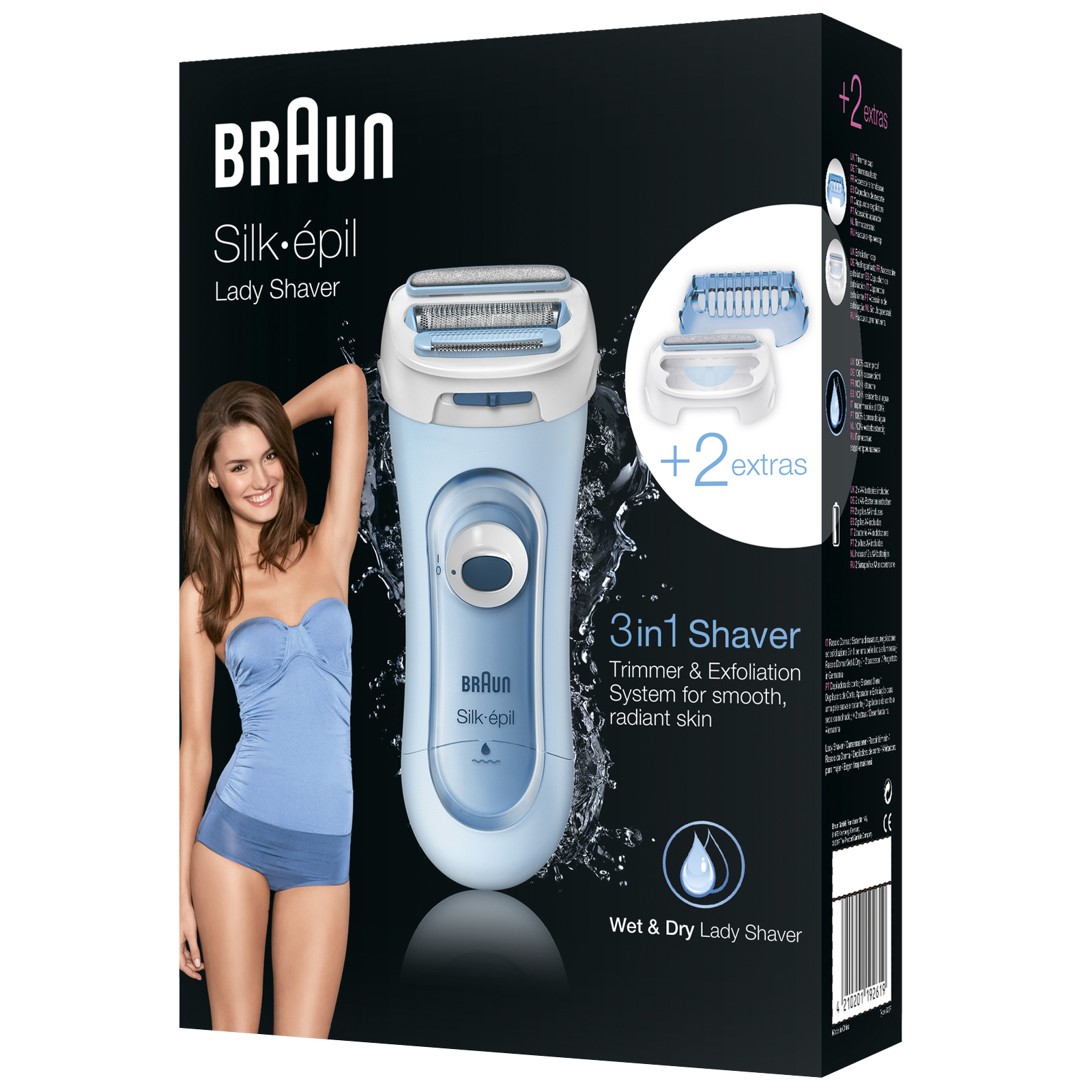 Braun Women's - Silk-Épil Lady Shaver Ls5160 Wet & Dry 3-In-1 Shaver With For Size 2
