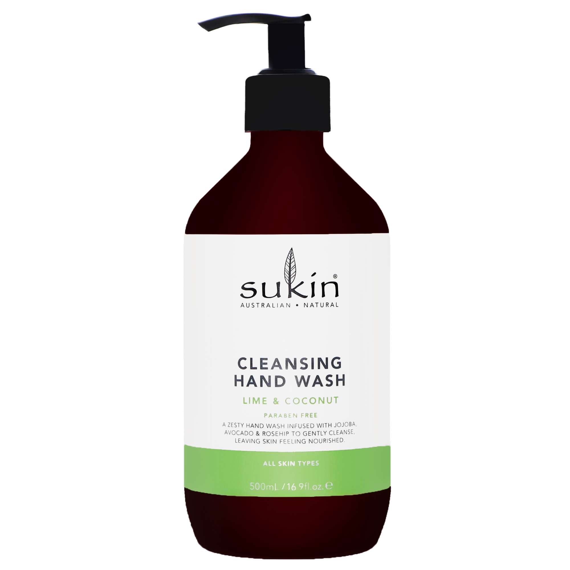 Sukin Women's - Cleansing Hand Wash Lime & Coconut Handwash 500Ml For Women