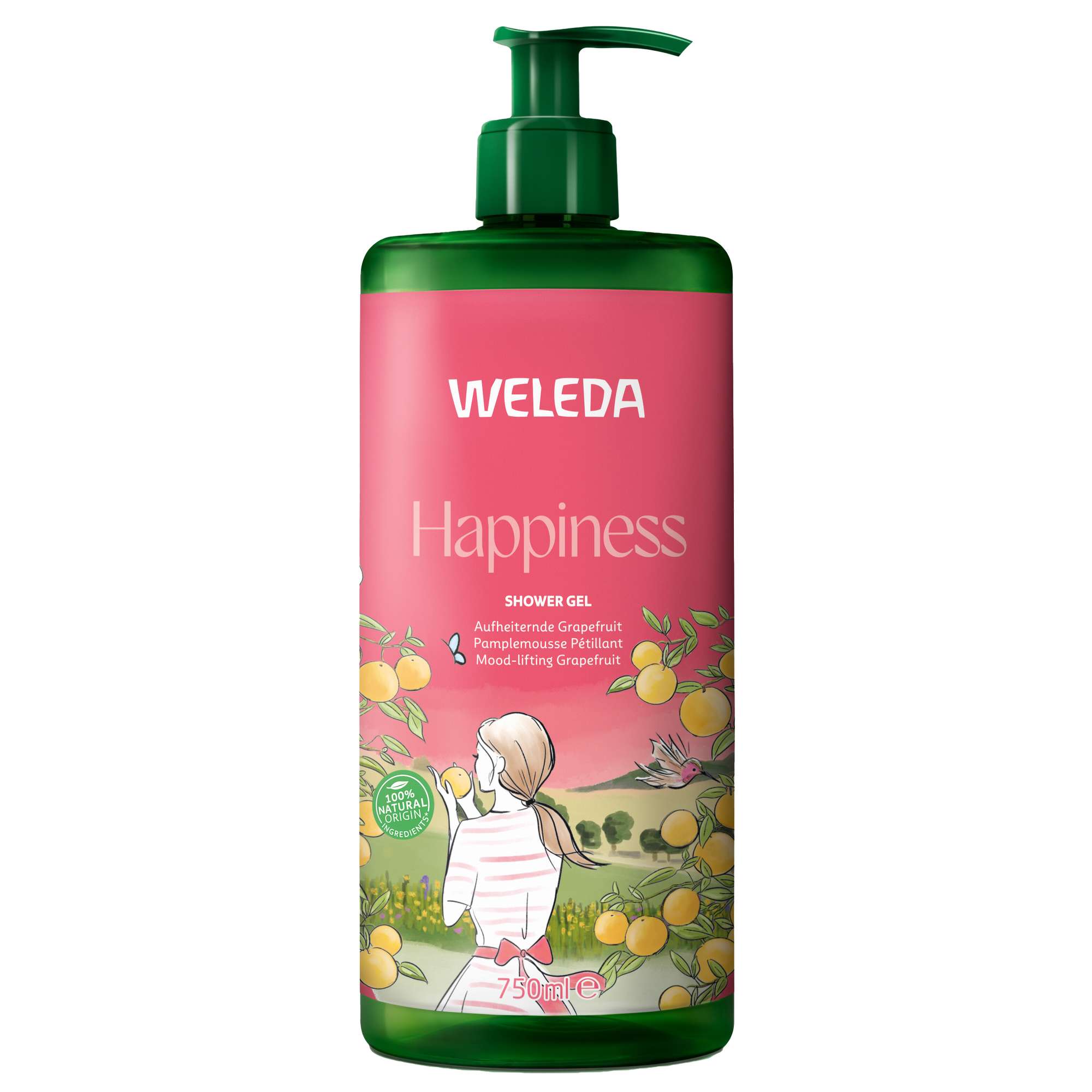 Weleda Body Care Happiness Grapefruit Shower Gel 750ml for Women